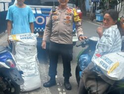 Bhabinkamtibmas Cikini Gelar Gerakan Pangan Murah, Warga Antusias Dapatkan Beras Harga Terjangkau