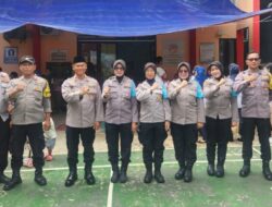 Polwan Jaga Jakarta Bersama Kanit Binmas dan Bhabinkamtibmas Monitor Posyandu Balita di Johar Baru