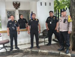 Bhabinkamtibmas Gondangdia Sambang Gedung BPN, Ajak Security Perkuat Keamanan Lingkungan