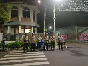 Patroli Antisipasi Guantibmas Polsek Johar Baru, Wilayah Aman dan Kondusif