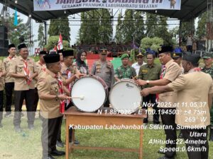Polres Labusel Hadiri Pembukaan Dan Dukung Jambore Cabang III Pramuka Labusel , Tempa Generasi Muda Yang Tangguh