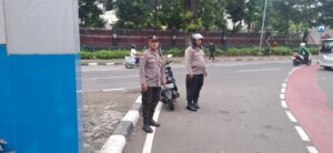 Pelayanan Pagi Polsek Sawah Besar Jaga Kelancaran Lalu Lintas di Titik Rawan