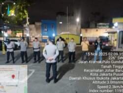 Apel Patroli Sekala Sedang Antisipasi Guantibmas, Polsek Johar Baru Pastikan Malam Hari Aman