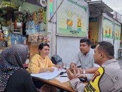 Bhabinkamtibmas Pegangsaan Perkuat Keamanan UMKM Lewat Patroli Sambang