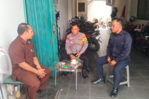Ciptakan Rasa Aman, Bhabinkamtibmas Benhil Intensifkan Sambang Petugas Keamanan di Kantor Kospim