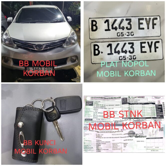 
					Subdit Resmob Ditreskrimum Polda Metro Jaya Berhasil mengungkap kasus pencurian mobil dengan modus polisi gadungan yang terjadi di Rest Area Cibubur Jakarta Timur