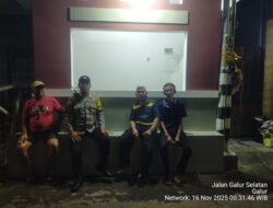 Sambang Pos Kamling RW 01, Bhabinkamtibmas Galur Ajak Warga Tingkatkan Keamanan Lingkungan