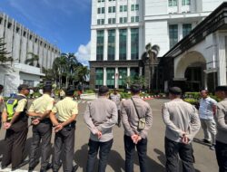 Polsek Sawah Besar Gelar Apel Pelayanan Unjuk Rasa di OJK RI