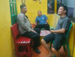 Sambang Malam Bhabinkamtibmas Kebon Sirih, Tegaskan Warga Bersatu Jaga Kamtibmas