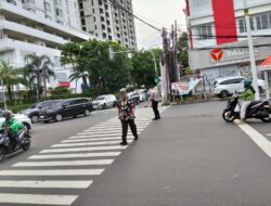 Polsek Metro Tanah Abang Gelar dan Sigap Atur Lalu Lintas di TL. Penjernihan Raya