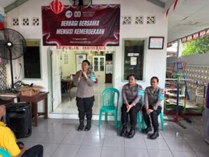 Polwan Jaga Jakarta Beri Penyuluhan KDRT dan Kekerasan Seksual kepada Warga Rawasari