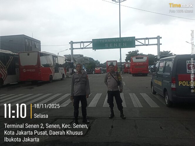 
					Patroli Mobile Polsek Senen Sisir Terminal Senen, Antisipasi 3C dan Kejahatan Jalanan