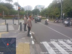 Wakapolsek Metro Menteng Terjun ke Lapangan, Atur Lalin Padat Sore di Megaria