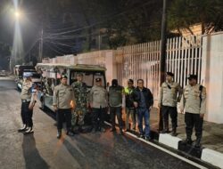 Sinergi Tiga Pilar Amankan Menteng, Patroli Cipkon Perketat Pengamanan Teuku Umar