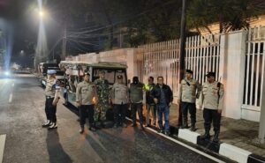 Sinergi Tiga Pilar Amankan Menteng, Patroli Cipkon Perketat Pengamanan Teuku Umar