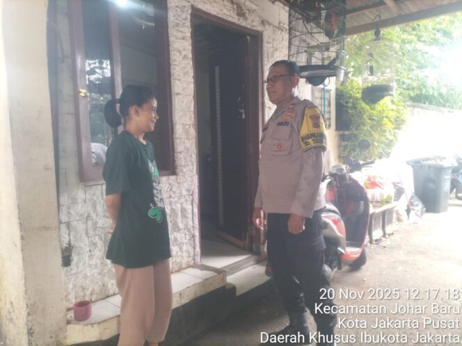 
					Kunjungan Bhabinkamtibmas Johar Baru ke Korban Kejahatan di RT 13/RW 11