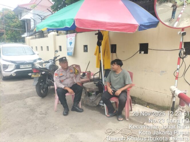 
					Aiptu Sunarto Bhabinkamtibmas Johar Baru Intensifkan Patroli Dialogis dan Sambang Door to Door di RT 13/RW 06