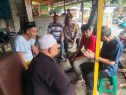 Polisi Gencarkan Patroli Lingkungan Bersama Ketua RW 06 Benhil, Ingatkan Pedagang UMKM dan Warga Jaga Kamtibmas