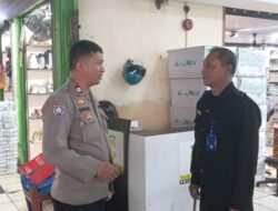 Bhabinkamtibmas Kebon Kacang Sambangi Pasar Blok C, Imbau Petugas Keamanan Tetap Lakukan Patroli