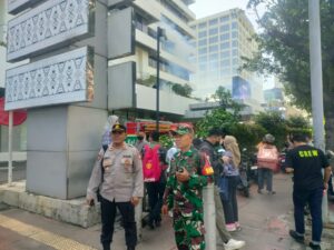 Simulasi Kebakaran di Menara Cakrawala, Polsek Menteng Pastikan Pengamanan Berjalan Kondusif