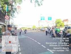 Pengaturan Lalu Lintas Pagi di Underpass Tanah Tinggi, Polsek Johar Baru Antisipasi 3C dan Kemacetan