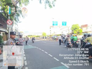 Pengaturan Lalu Lintas Pagi di Underpass Tanah Tinggi, Polsek Johar Baru Antisipasi 3C dan Kemacetan