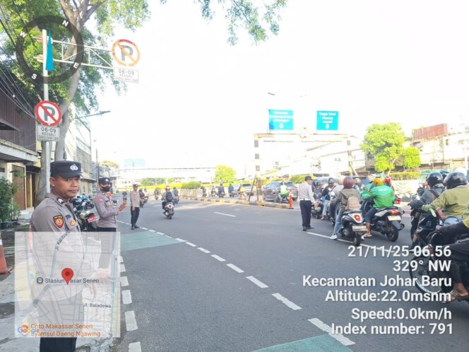
					Pengaturan Lalu Lintas Pagi di Underpass Tanah Tinggi, Polsek Johar Baru Antisipasi 3C dan Kemacetan