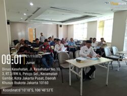 Bhabinkamtibmas Hadiri Rapat Amdal Pembangunan Gedung Baru Dinas Kesehatan DKI Jakarta