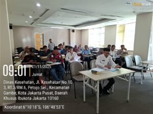 Bhabinkamtibmas Hadiri Rapat Amdal Pembangunan Gedung Baru Dinas Kesehatan DKI Jakarta