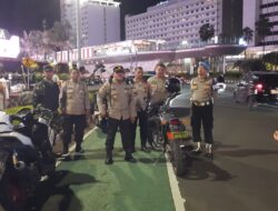 Patroli Malam Tiga Pilar Menteng Jaga Stabilitas Di Kawasan Bundaran HI
