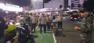 Patroli Malam Tiga Pilar Menteng Jaga Stabilitas Di Kawasan Bundaran HI