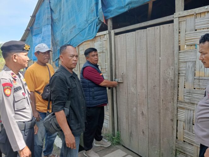 
					Polsek Rambutan Tutup Lokasi Diduga Perjudian di Pinang Mancung