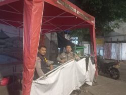 Patroli Dini Hari di Perbatasan Kalipasir, Bhabinkamtibmas Pastikan Cikini Aman dan Kondusif