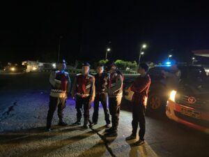 Patroli Gabungan Sat Samapta dan Polsek Sei Kanan Amankan Jalinsum dari Geng Motor dan Kejahatan Jalanan