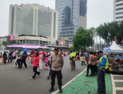 Amankan CFD Bundaran HI, Polsek Metro Menteng Perketat Pengawasan Antisipasi Copet dan Jambret