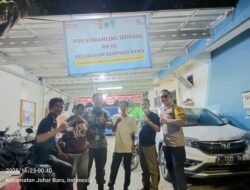 Bhabinkamtibmas Kampung Rawa Kunjungi Pos Satkamling RW02 untuk Perkuat Keamanan Lingkungan