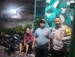 Bhabinkamtibmas Duri Pulo Sambangi Satkamling 01, Tekankan Kesiapsiagaan Jaga Lingkungan