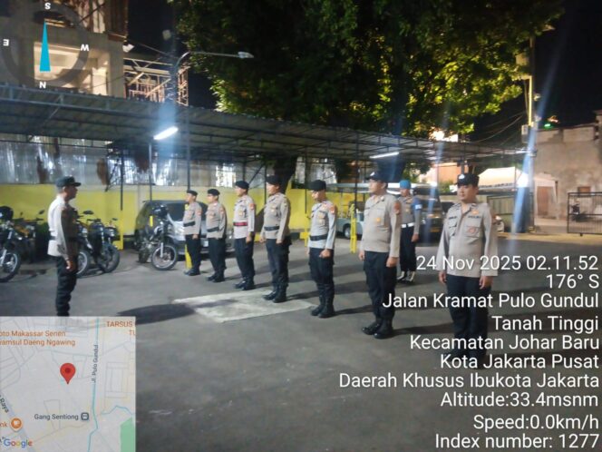 
					Apel Patroli Skala Sedang, Polsek Johar Baru Perketat Antisipasi Guantibmas Dini Hari