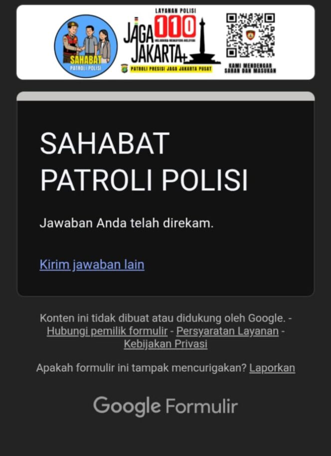 
					Patroli Presisi di Angkutan Umum, Polsek Sawah Besar Intensifkan Sosialisasi Barcode ‘Patroli Sahabat Polisi