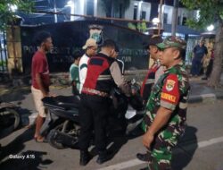 Patroli Siskamling Koramil 02/Penjaringan, Kodim 0502/Jakarta Utara Bersama 3 Pilar dan Komponen Pendukung di wilayah Penjaringan Jakarta Utara
