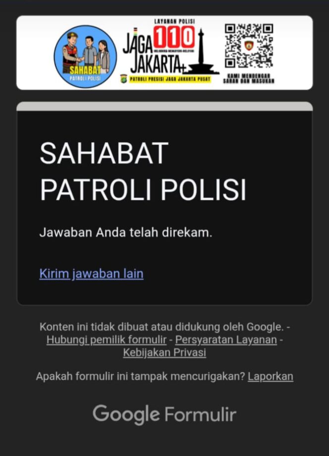 
					Unit Samapta Sosialisasi Barcode Polri, Warga Mangga Dua Selatan Sambut Baik Layanan Cepat