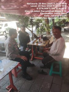 Kapolsubsektor Kayu Awet Sambang Dialogis Warga Johar Baru, Imbau Cegah Tawuran, Curanmor, dan Bahaya Narkoba