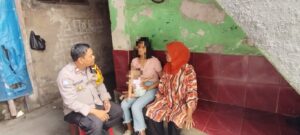 Polri Hadir untuk Korban, Bhabinkamtibmas Kemayoran Lakukan Kunjungan Empaty Building