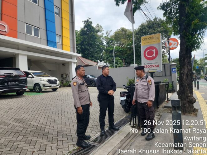
					Sasar Hotel dan Area Padat, Patroli Samapta Senen Perketat Pengamanan Siang Hari
