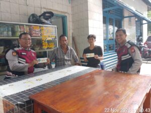 Unit Samapta Lakukan Patroli Sahabat Polisi Dan Sosialisasi Sistem Pelaporan Berbasis Barcode