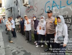 3 Pilar Johar Baru Gelar Rabu Tertib Wilayah Galur, Tegakkan Ketertiban Lingkungan
