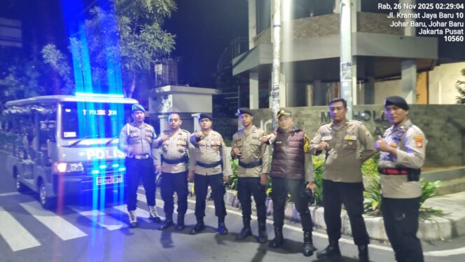 
					Antisipasi Tawuran dan Kejahatan Jalanan, Polsek Johar Baru Gelar Patroli Cipta Kondisi Pagi Hari