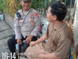 Kapolsubsektor Galur Laksanakan Patroli Dialogis di Jl. Pangkalan Asem, Warga Diimbau Waspada Tawuran
