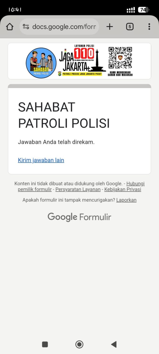 
					Polsek Senen Sosialisasikan Layanan Pengaduan Cepat “Sahabat Patroli Polisi” kepada Warga