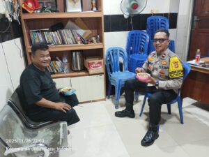 Ngobrol Santai dan DDS, Bhabinkamtibmas Kampung Rawa Waspada Tawuran dan Curanmor